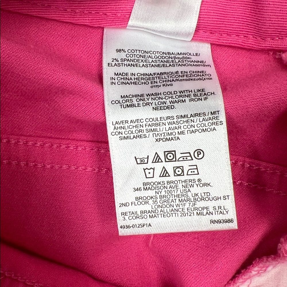 Brooks Brothers 346 Y2K Pink Cotton Stretch Mini Skirt 14 - Picture 7 of 8